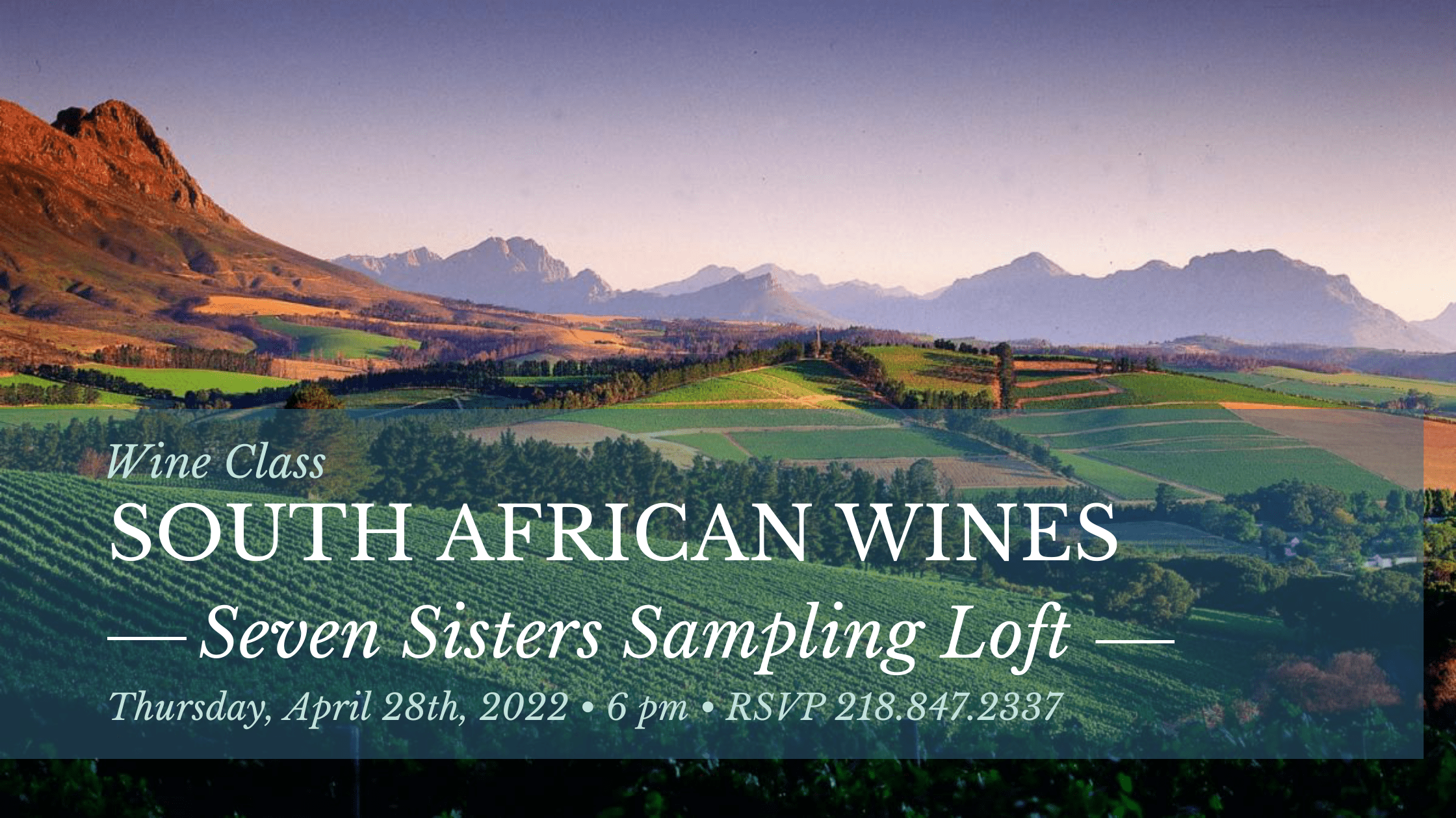 South African Wine Class