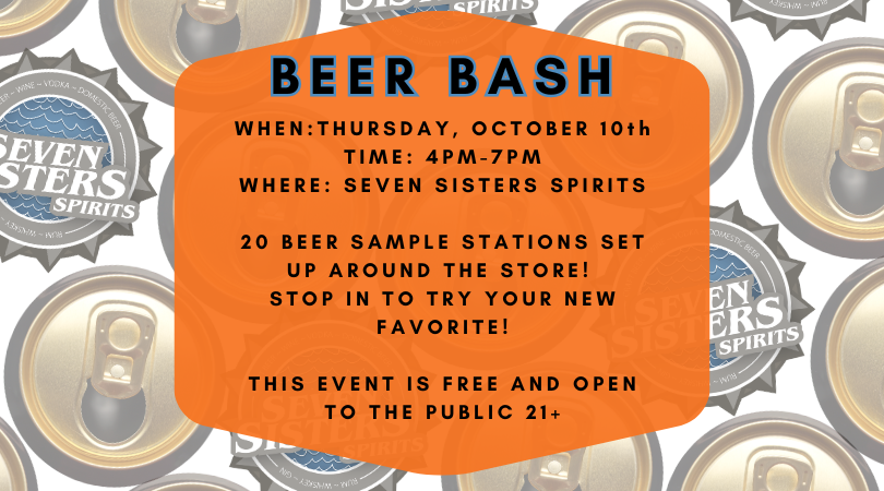 Beer Bash • Thursday, October 10th • 4-7PM