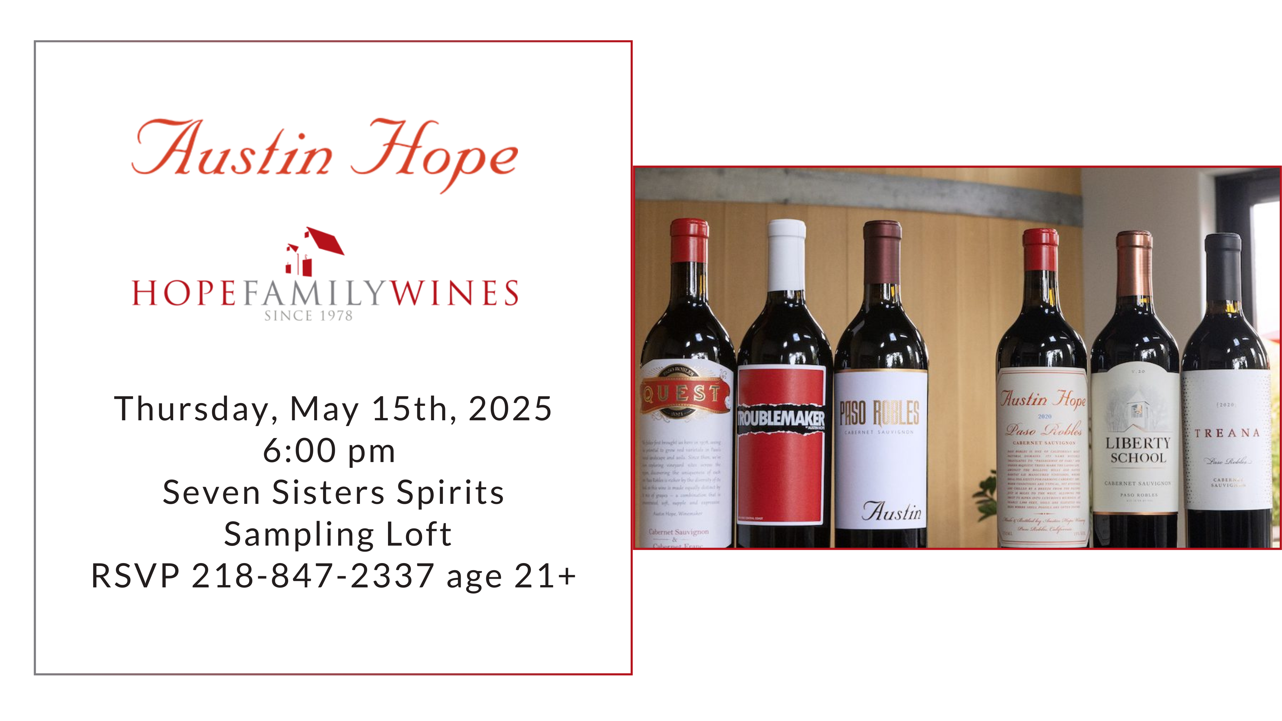 Austin Hope Winery Class • May 15th, 2025