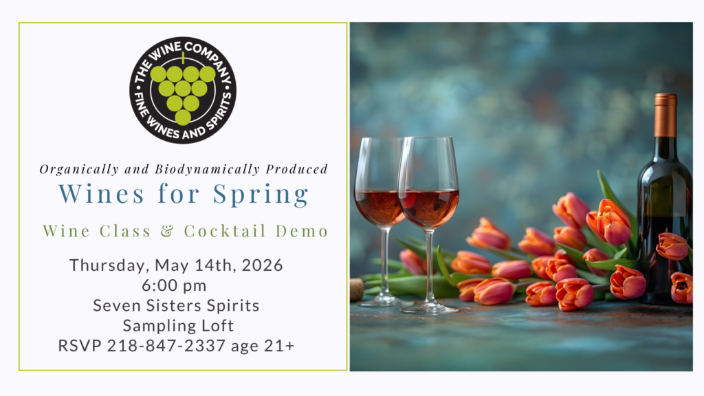 Organically and Biodynamically produced Wines of Spring