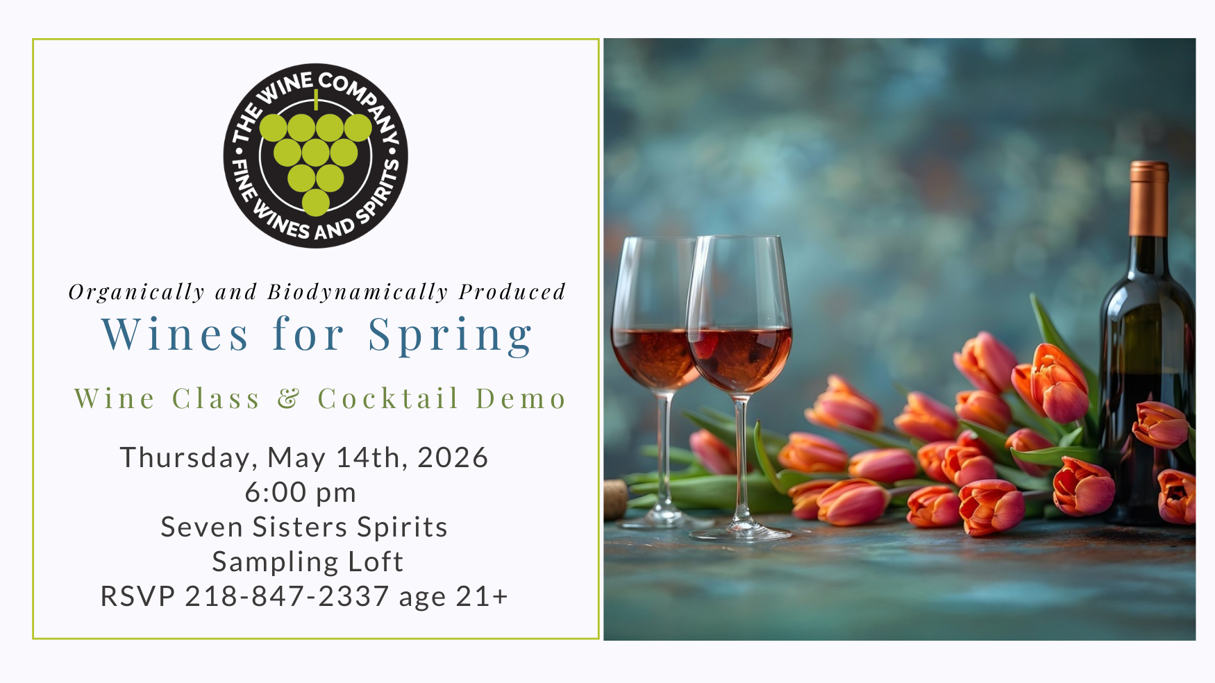 Organically and Biodynamically produced Wines of Spring